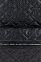 15" EMBOSSED CROSS QUILTED BACKPACK
