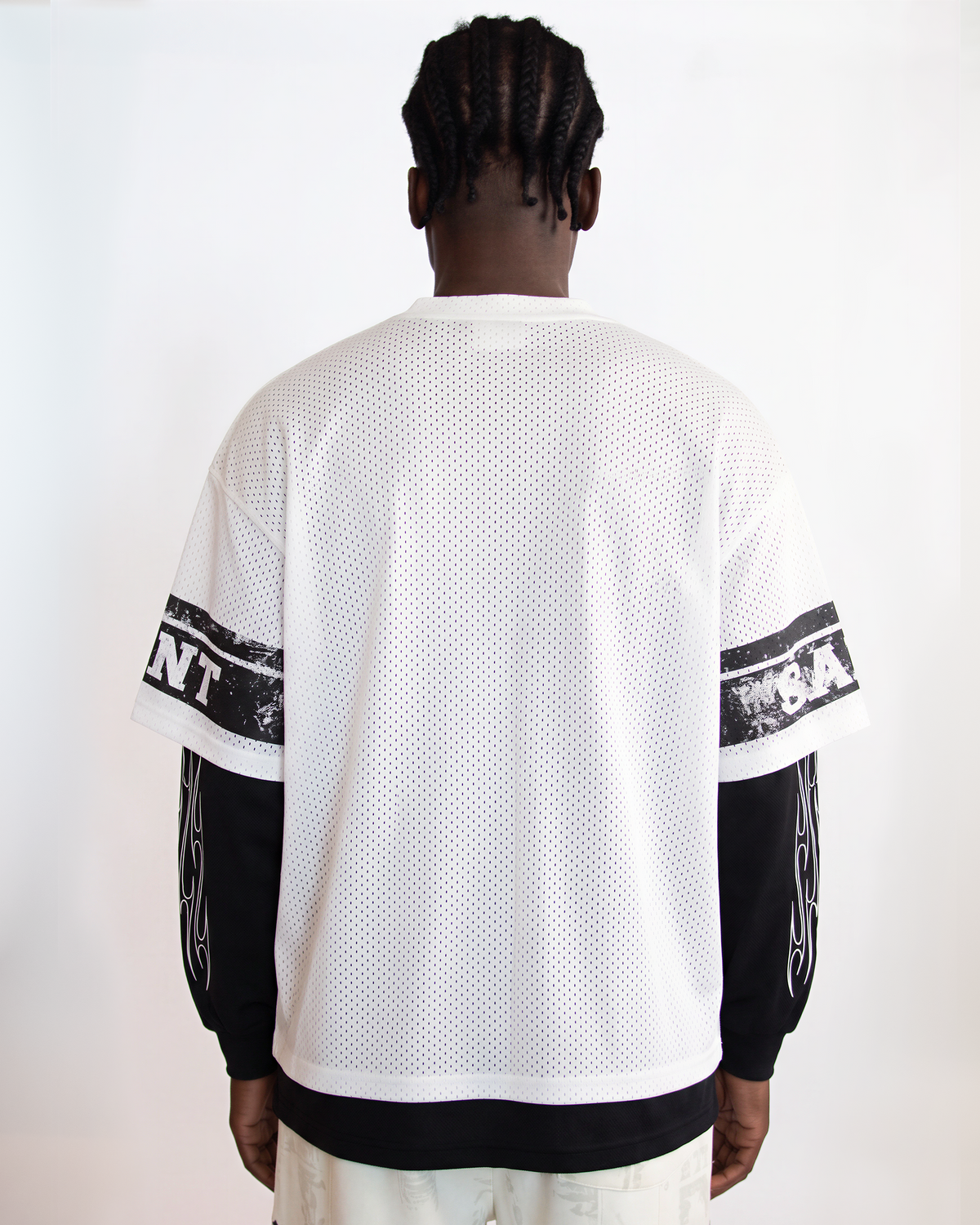 ENCINO SAINT CROSS OVERSIZED GRAPHIC TWOFER TEE