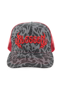 GAGE BLESSED TRIBAL FLAME MESH TRUCKER CAP
