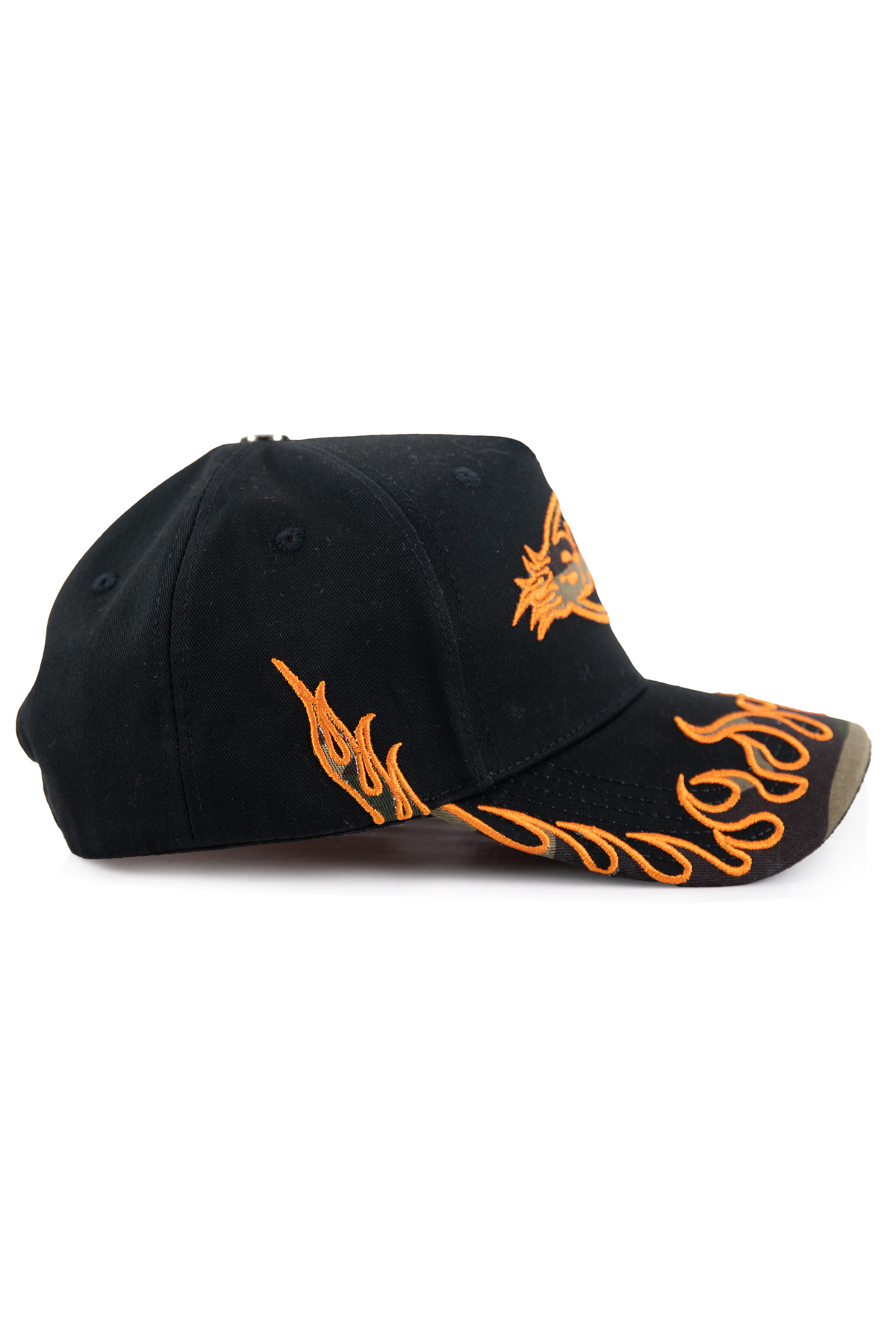KALEB SAINT RACING ORANGE FLAME CAMO CAP