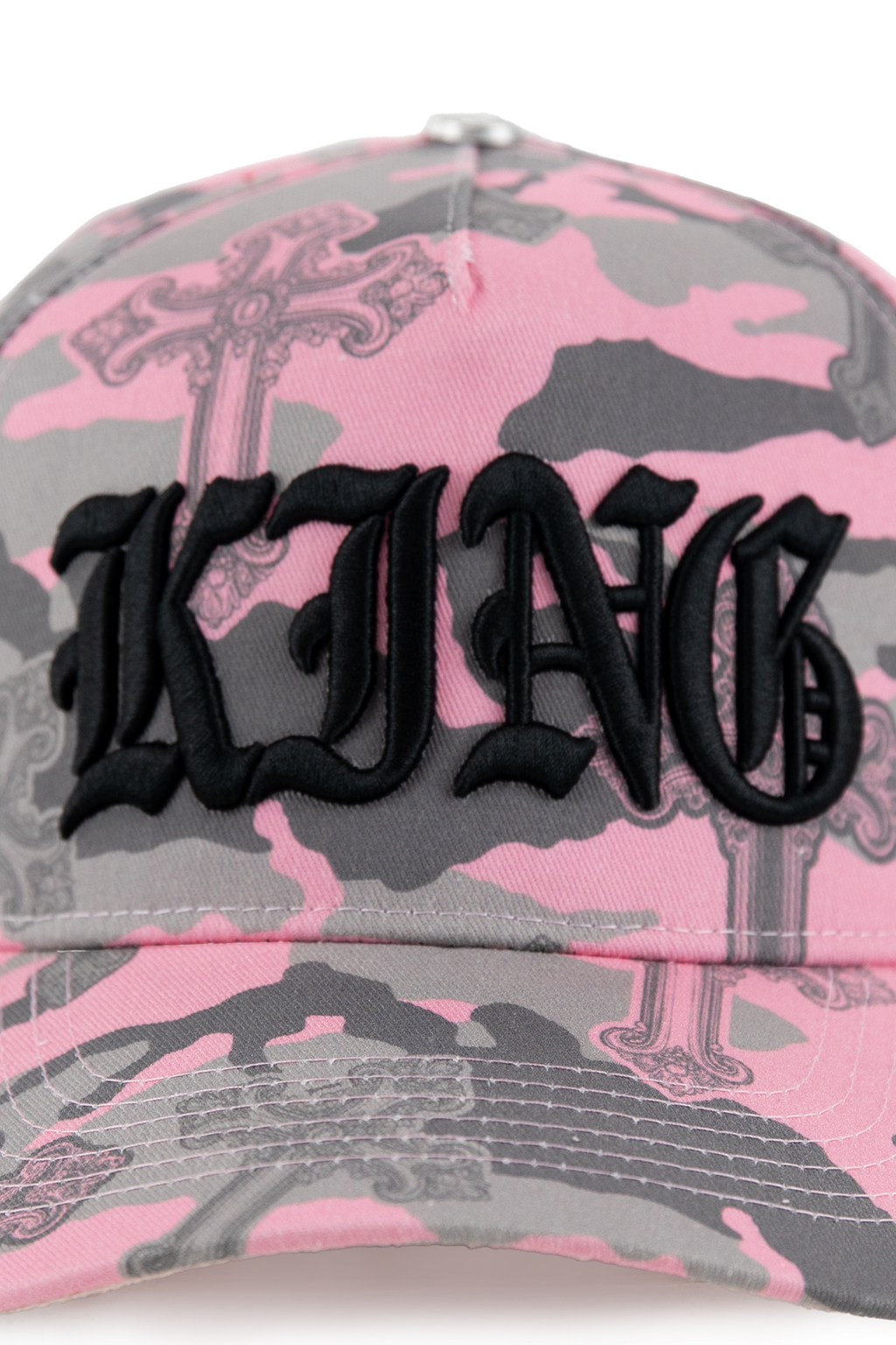 KANE KING GOTHIC CROSS PINK CAMO CAP