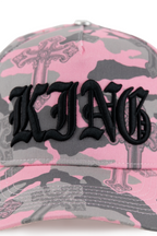 KANE KING GOTHIC CROSS PINK CAMO CAP