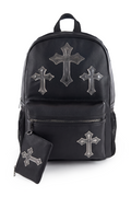 15'' TONAL CROSS BACKPACK WITH POUCH