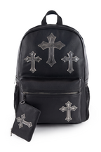 15'' TONAL CROSS BACKPACK WITH POUCH