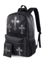15'' TONAL CROSS BACKPACK WITH POUCH