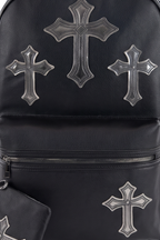 15'' TONAL CROSS BACKPACK WITH POUCH