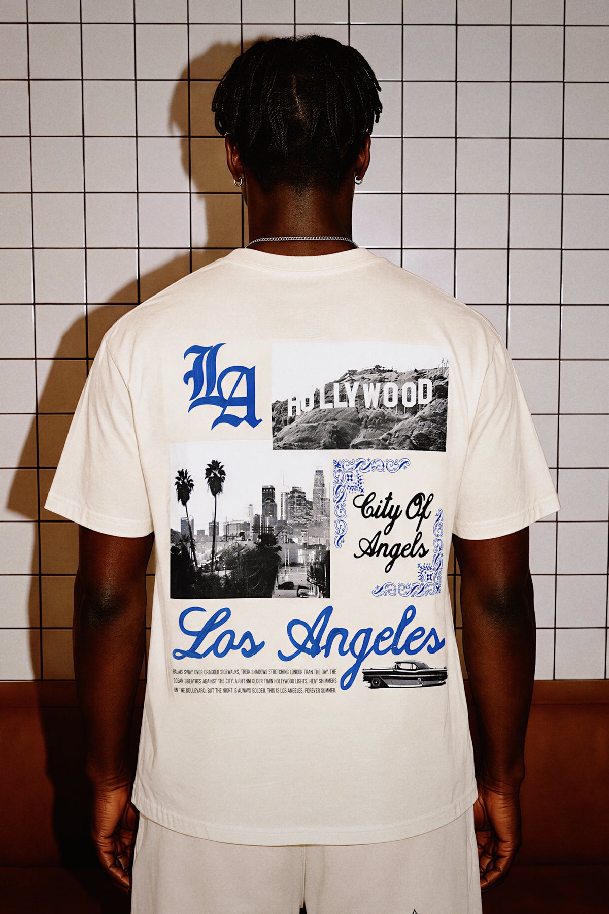 LA CITY OF ANGELS OVERSIZED GRAPHIC TEE