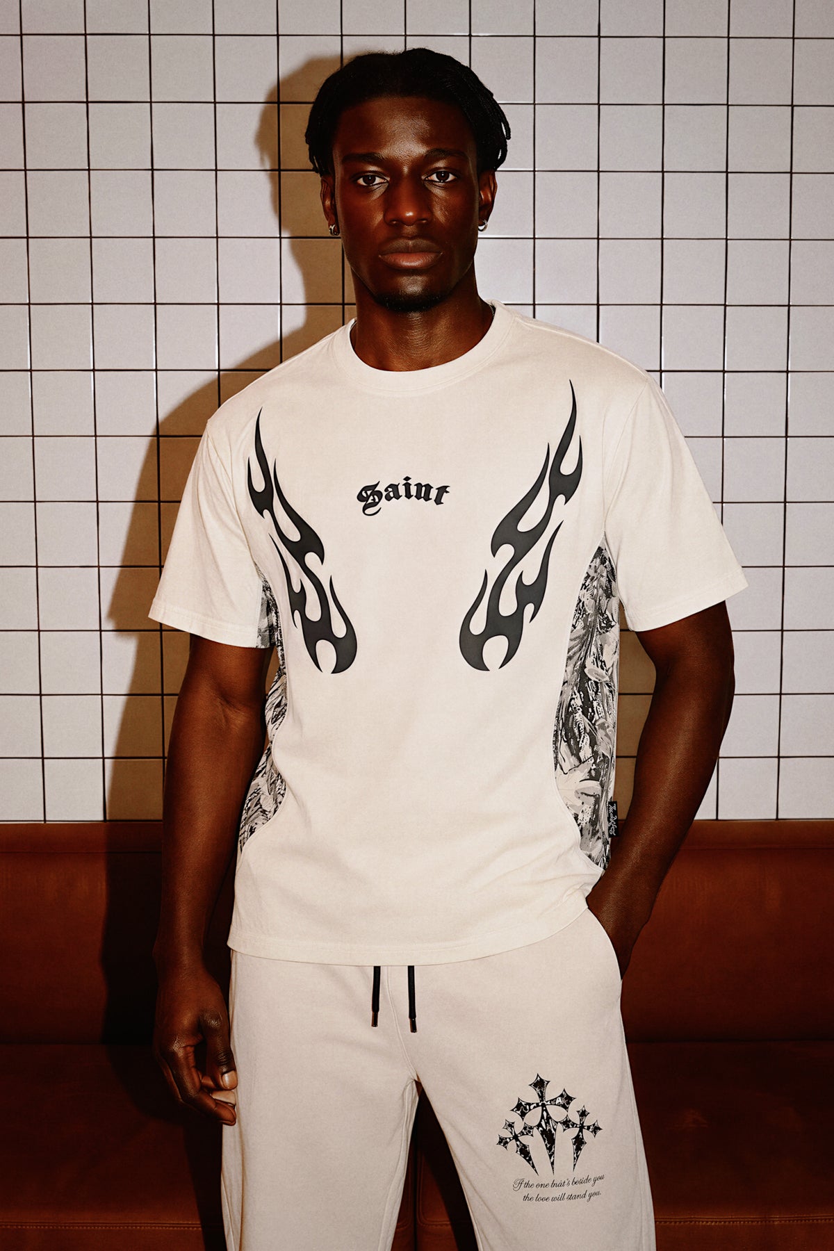 DESOTO SAINT FLAME OVERSIZED GRAPHIC TEE