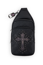 VAX QUILTED RHINESTONE CROSSBODY SLING