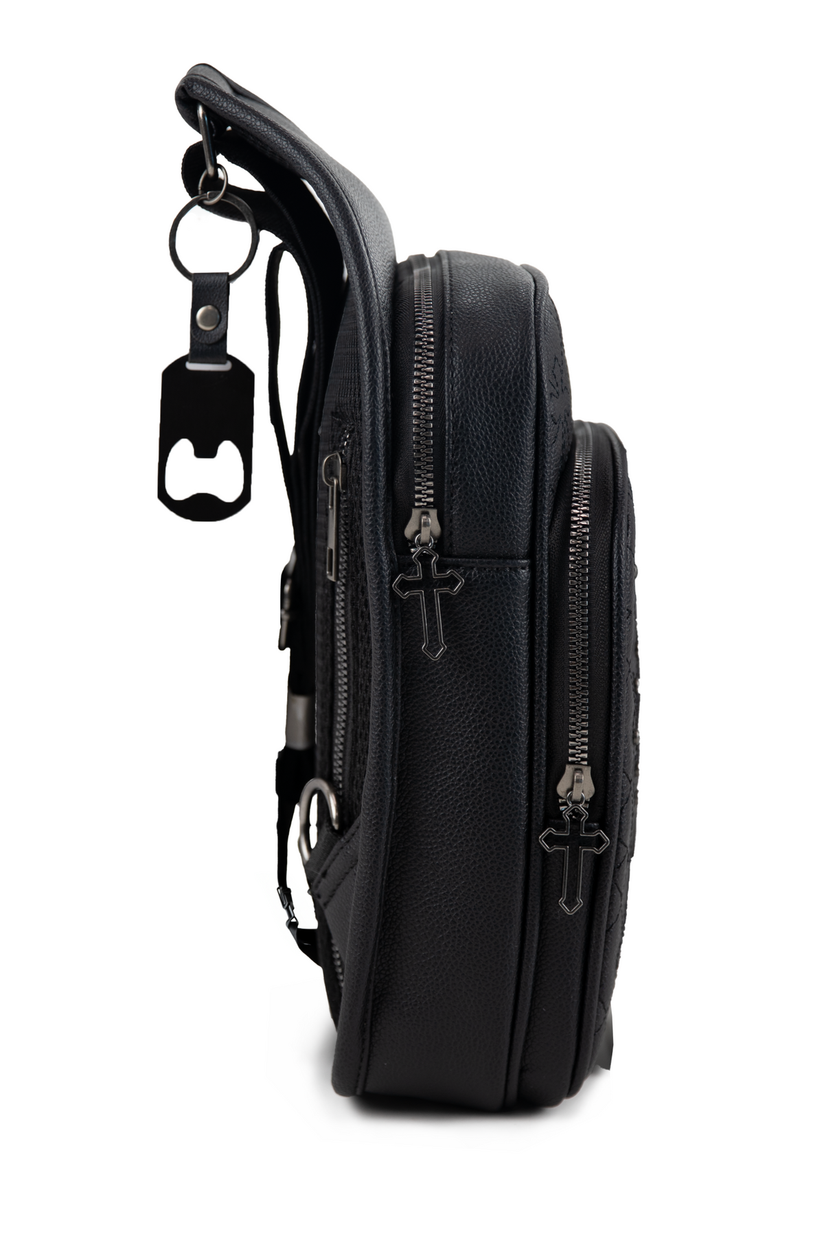 VAX QUILTED RHINESTONE CROSSBODY SLING