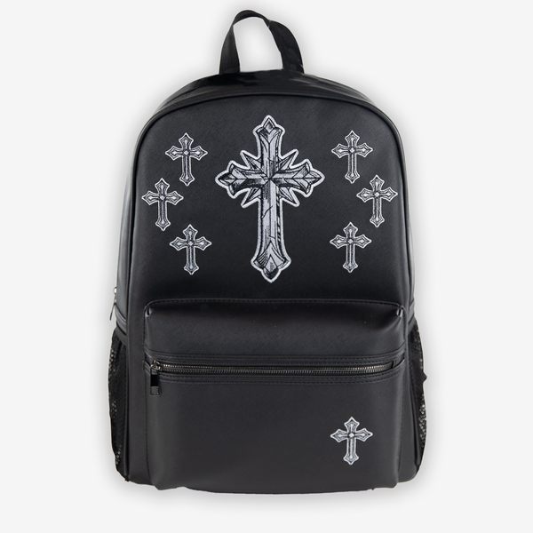 15" EMBROIDERED CROSS BACKPACK