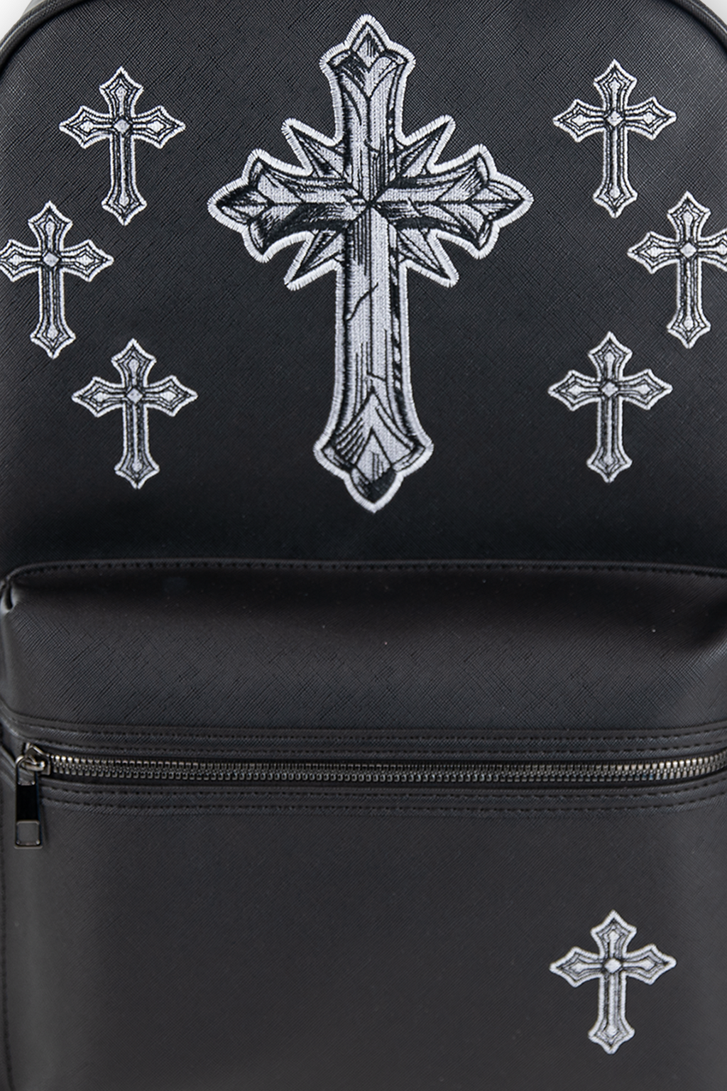 15" EMBROIDERED CROSS BACKPACK