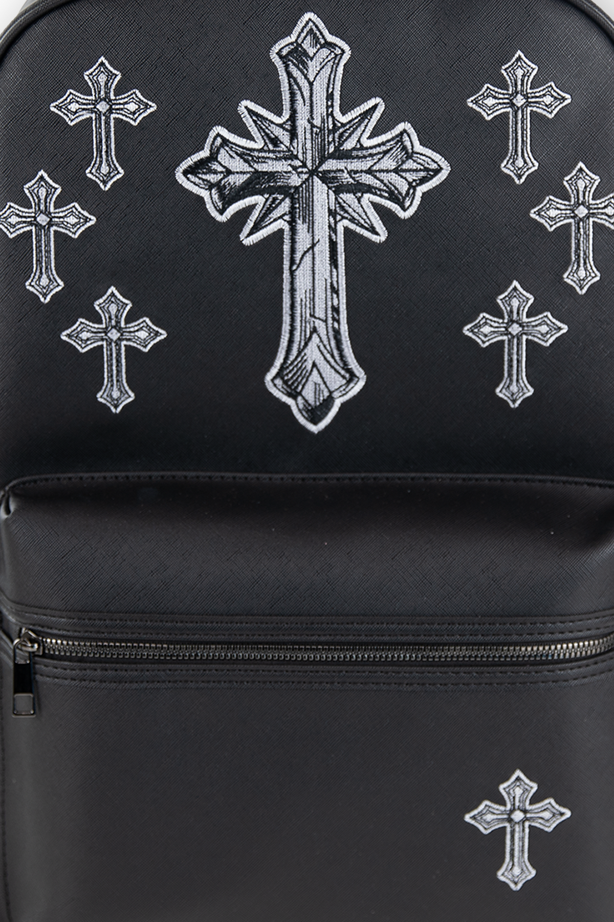 15" EMBROIDERED CROSS BACKPACK