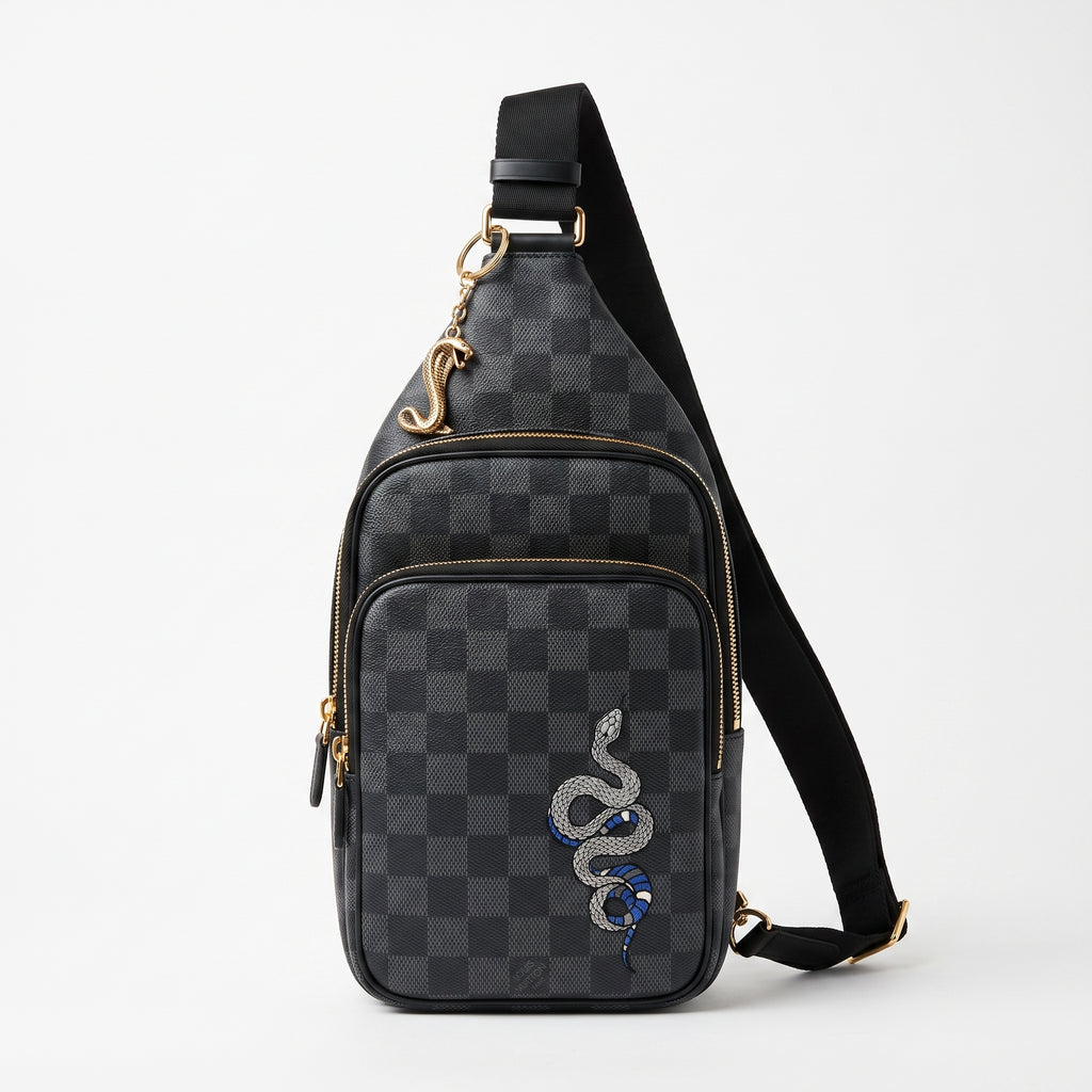 LUXE SNAKE CROSSBODY SLING
