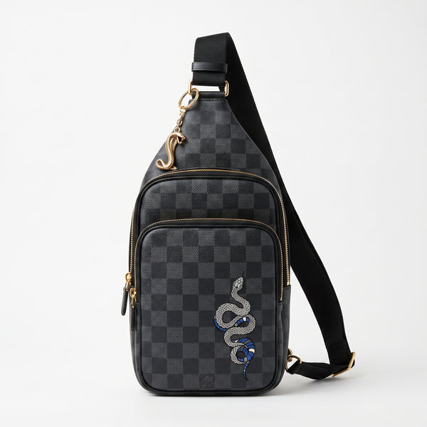 LUXE SNAKE CROSSBODY SLING
